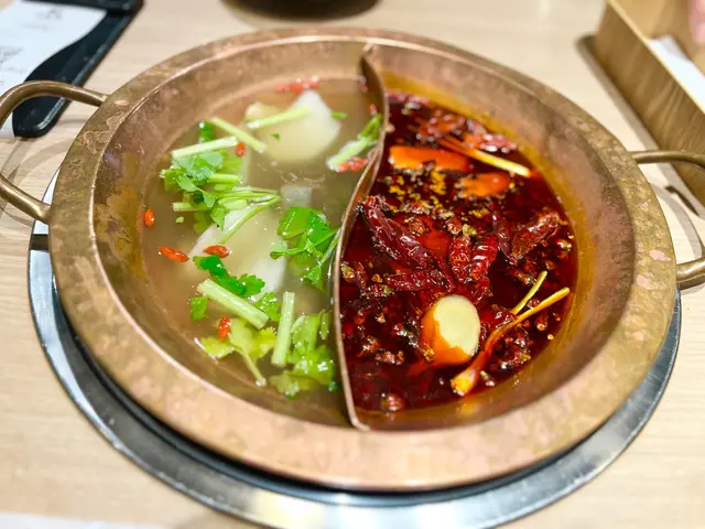 麻辣湯同羊肉鍋竟然可以做鴛鴦鍋,感覺幾特別架