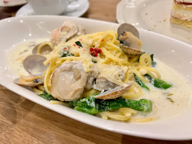 扇貝蜆周打魚湯意大利麵