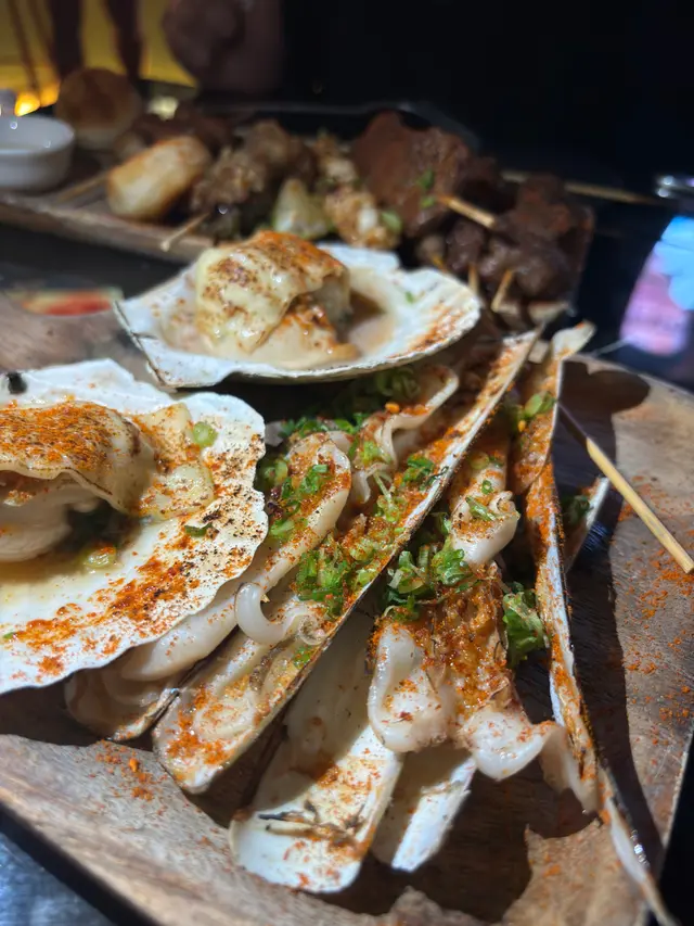 香蔥燒蟶子王, 葱燒半殼扇貝