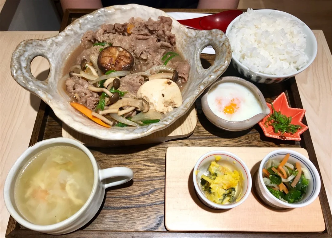 牛肉壽喜燒定食 $ 89