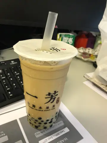 黑糖粉圆鲜奶茶