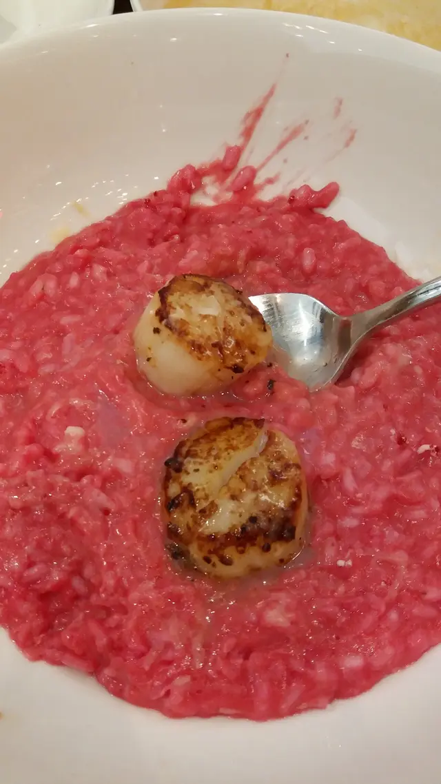 紅菜頭帶子意大利燉飯