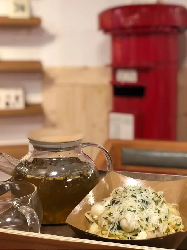 香草汁菠菜雜菌意粉