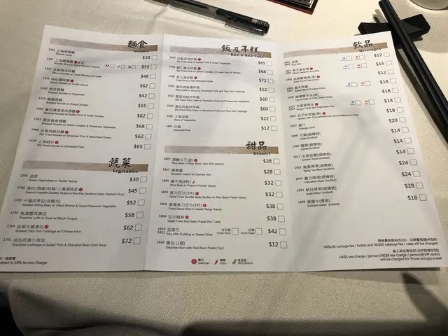 尚點  -  餐牌