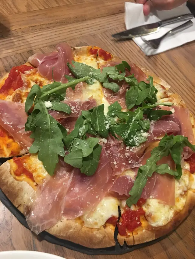 Parma  ham  pizza