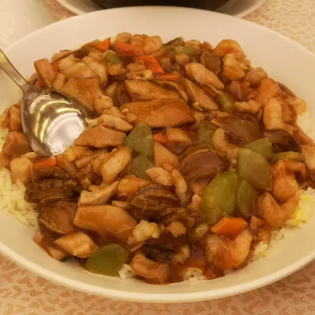 鮑魚帶子福建炒飯