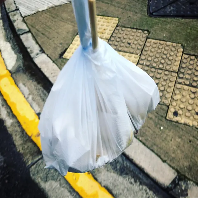中式早餐,打包的樣子