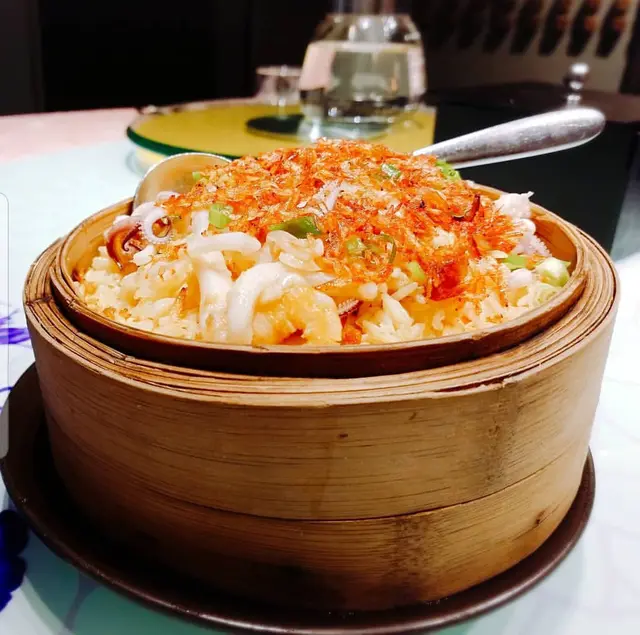 籠仔櫻花蝦蒸飯