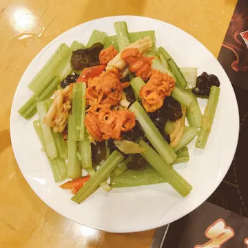 西芹炒雙蚌