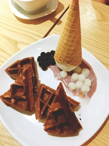 紫薯窝夫半份