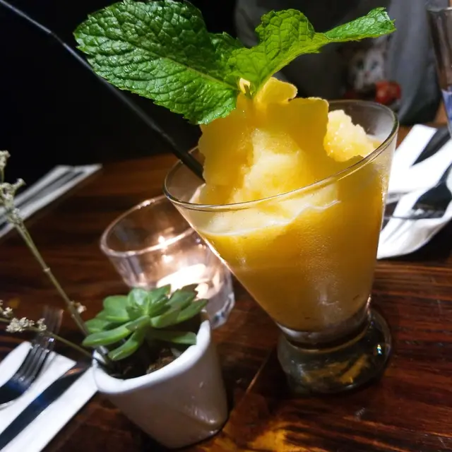 mango and passion fruit slushy