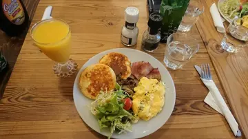 All day waffle breakfast