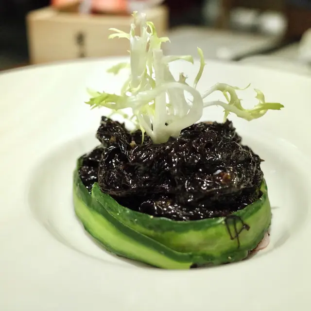 蝦苗拌頭水紫菜