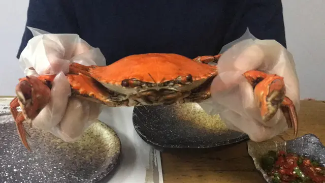 凍蟹一隻(約6両)