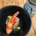 (part  of  Omakase  lunch)  蟹拑鮮甜，大根饅頭QQ的😊  芡汁若稀一點便更好