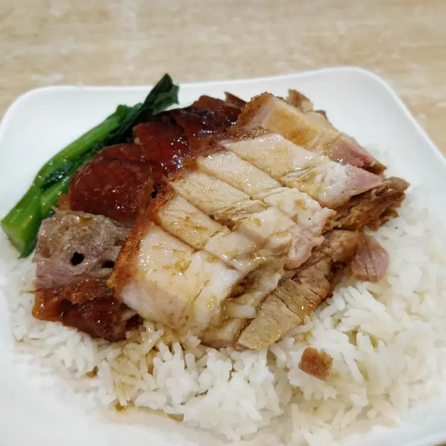 燒鵝燒肉飯