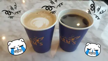 Flat white $33, Americano +$13