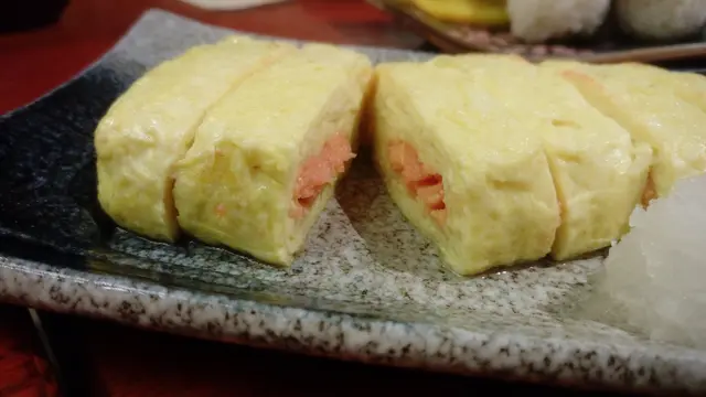 明太子雞蛋卷 Spicy cod roe egg omelette