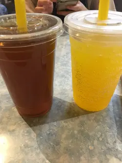 水蜜桃茶  &  百香果梳打