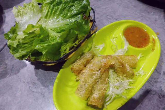 老撾網狀蝦春卷