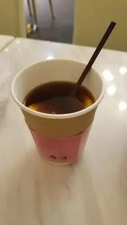 All drinks are served on paper cups