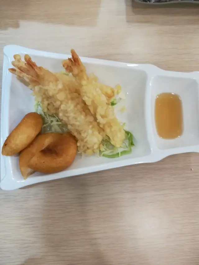 海蝦天婦羅和日式年糕