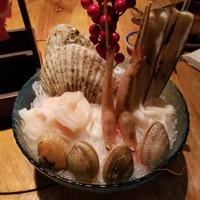 花甲、海中蝦、蟶子、扇貝
