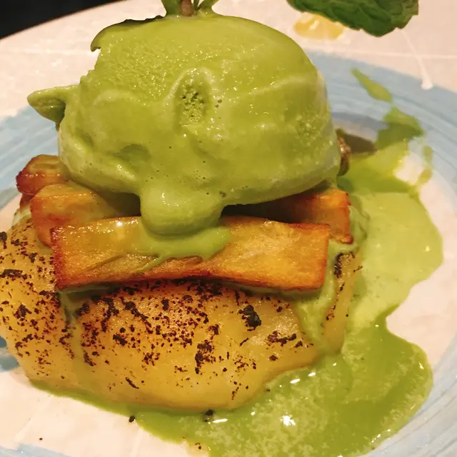 燒日本甜番薯配抹茶雪糕 $48