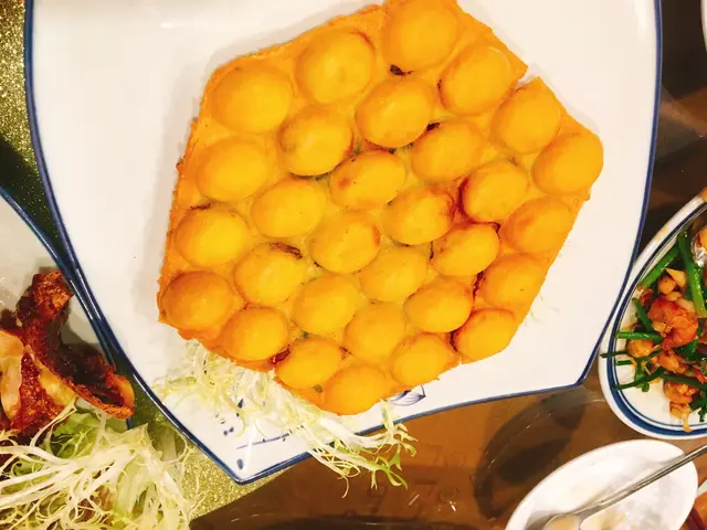 好特別的一道菜  雞蛋仔配蠔