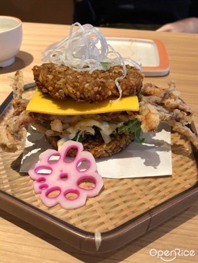 炸軟殼蟹壽司漢堡 - 葵芳的丸十日本食堂