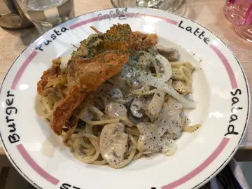 软壳蟹黑松露忌廉义大利面