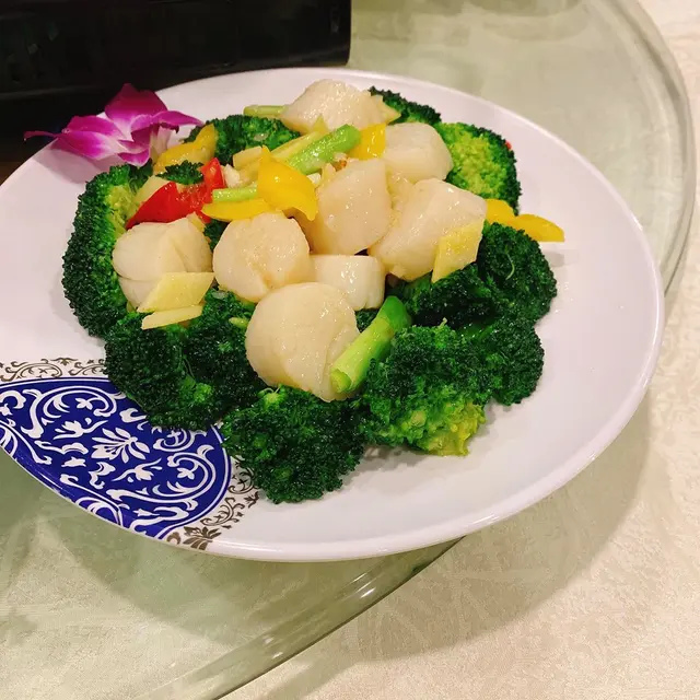 西蘭花炒帶子