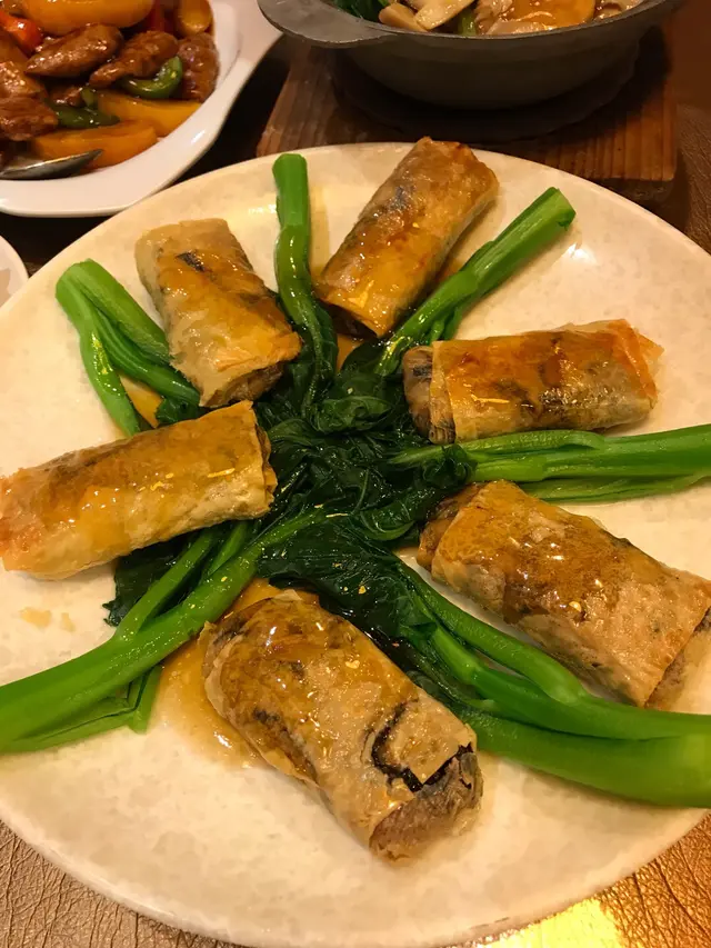 香煎竹笙腐皮卷