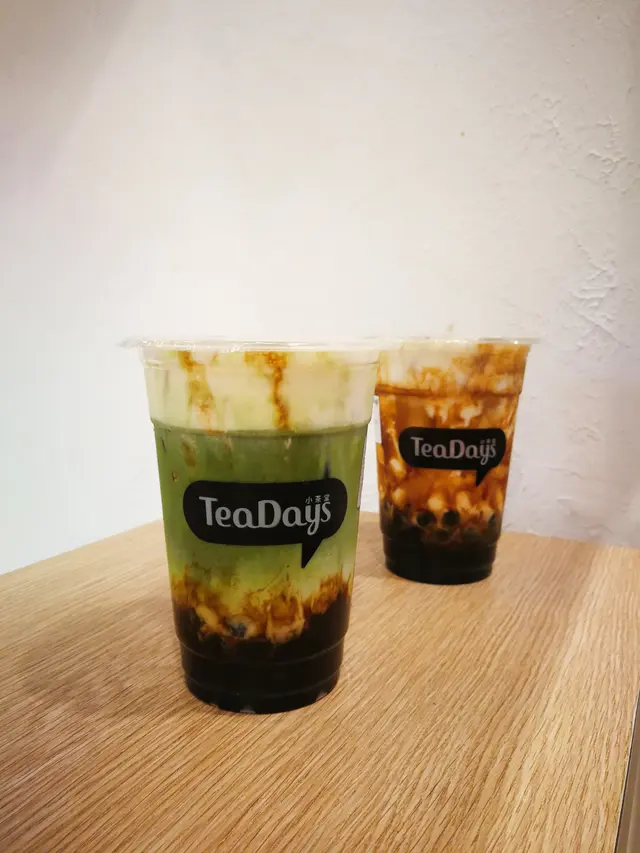 小山園抹茶厚鮮奶（加珍珠）