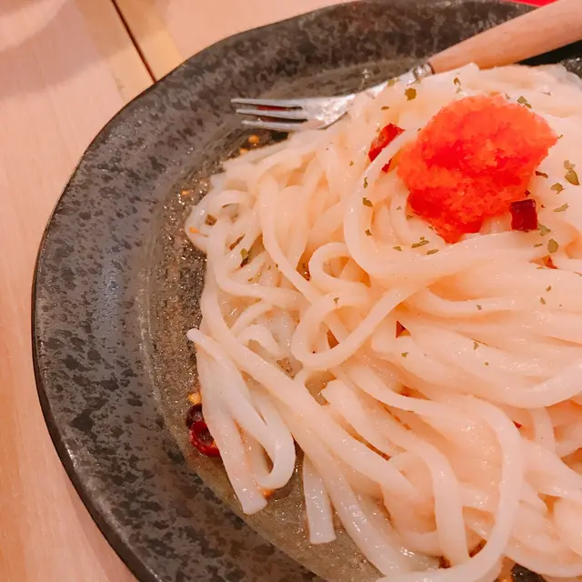 明太香蒜辣醬烏冬