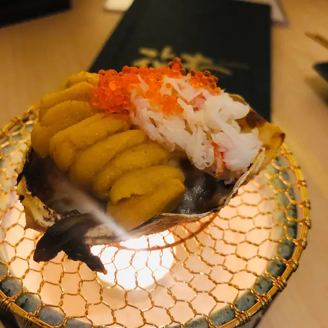 海膽蟹膏甲羅燒