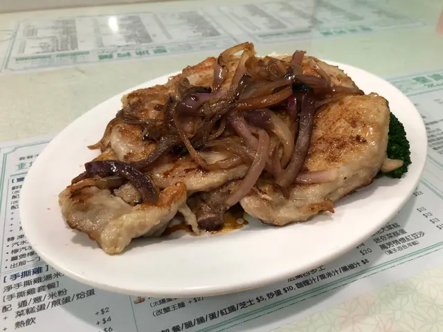 生煎洋蔥大豬扒飯