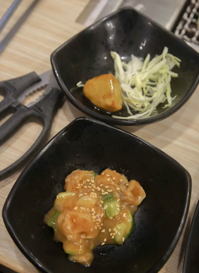 和風焦糖甜薯、蒜味螺肉