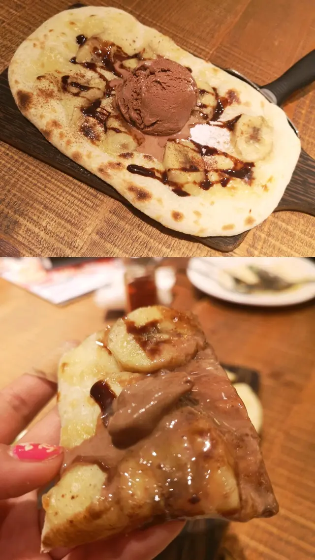 香蕉朱古力披薩