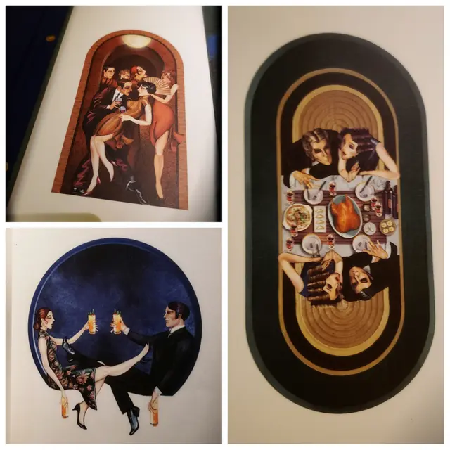 餐牌上有卡通插圖