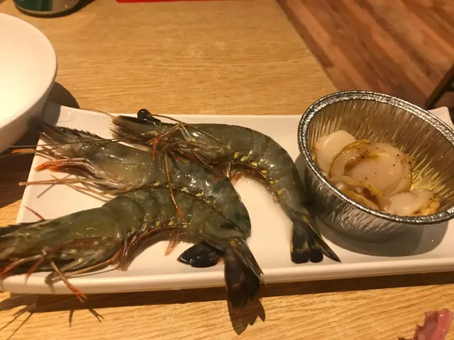蝦、帆立貝