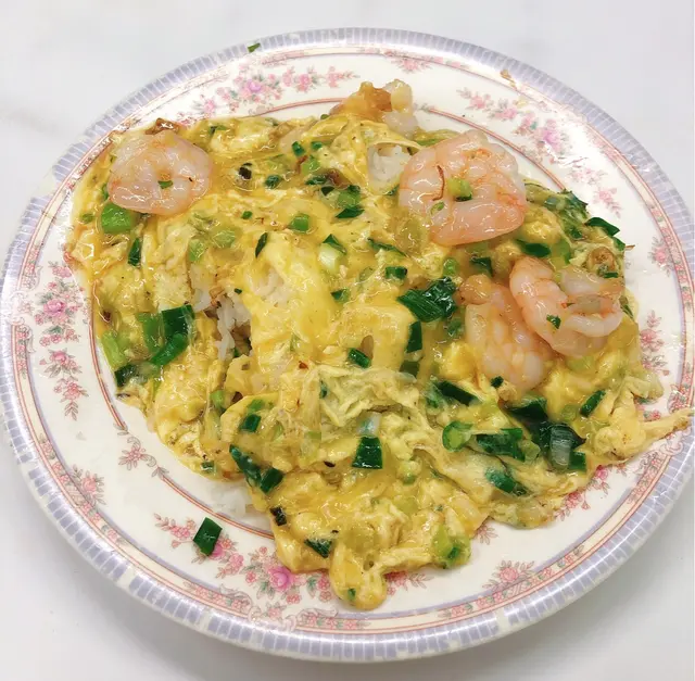 滑蛋蝦仁飯