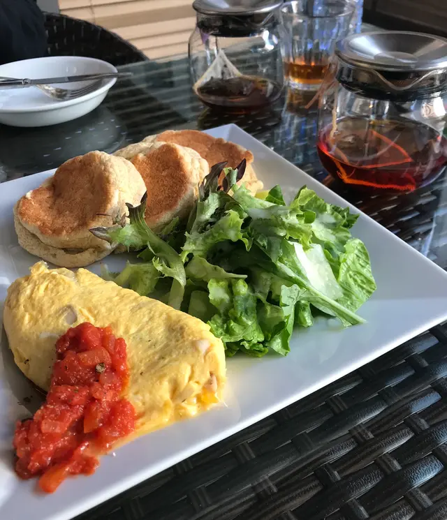 全麥班戟配芝士蘑菇奄列