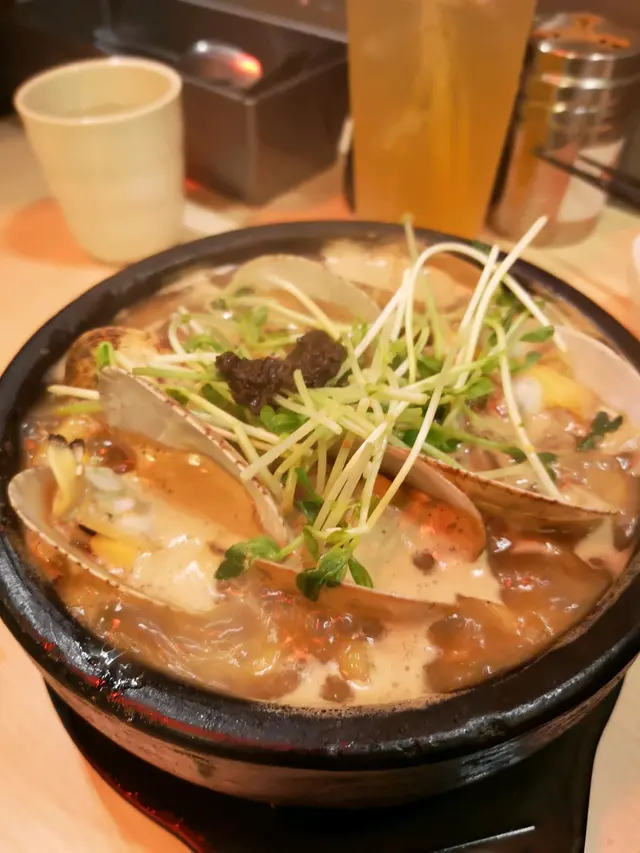 鮮活蜆吾燒手打烏冬 配黑松露香菇湯