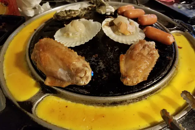 烤雞蛋,雞翼,海鮮