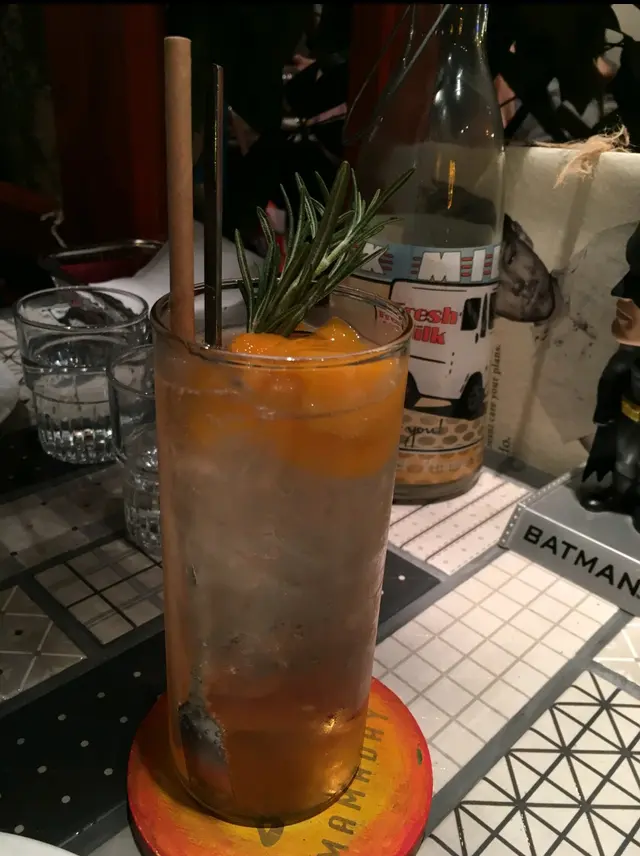 芒果蜜桃比例3比7梳打 mango peach 3:7 soda