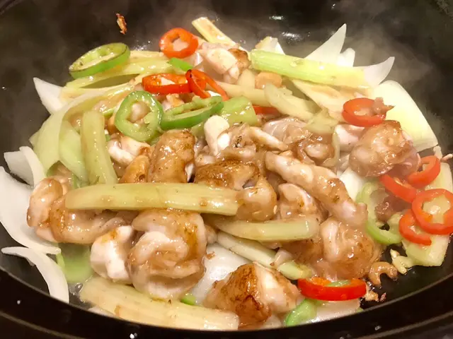 啫啫西芹焗魚卜