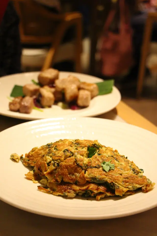 頭水紫菜海蠣煎蛋