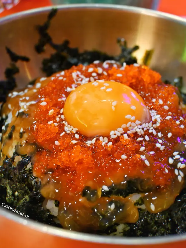 醬油蟹膏蟹肉拌飯