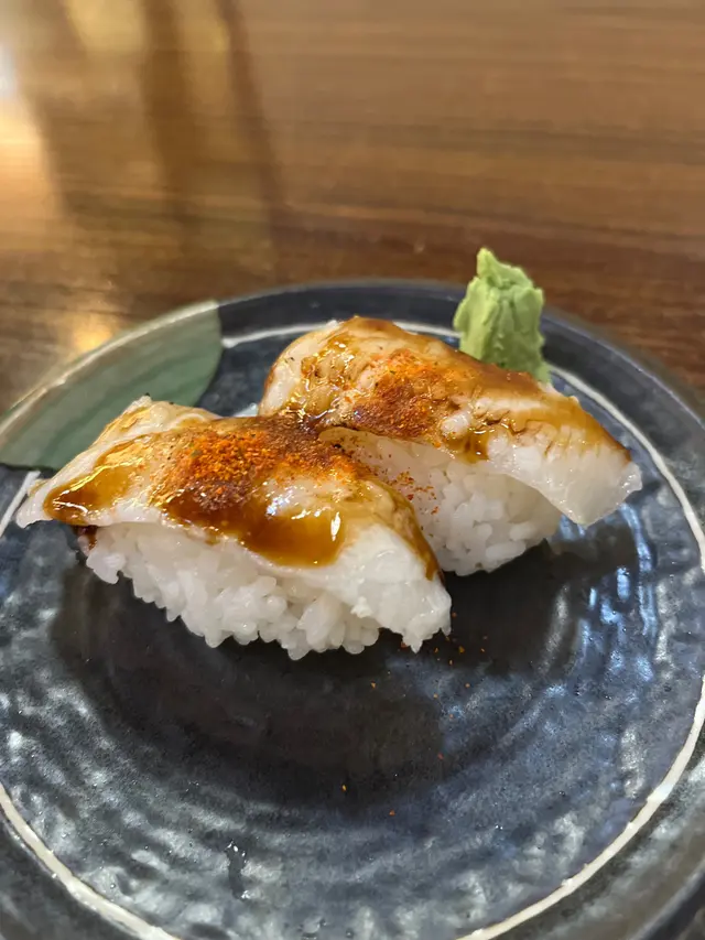 醬油七味燒左口魚邊壽司